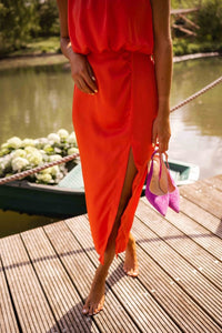 Mirabelle | Women's Sleeveless Split Midi Summer Dress