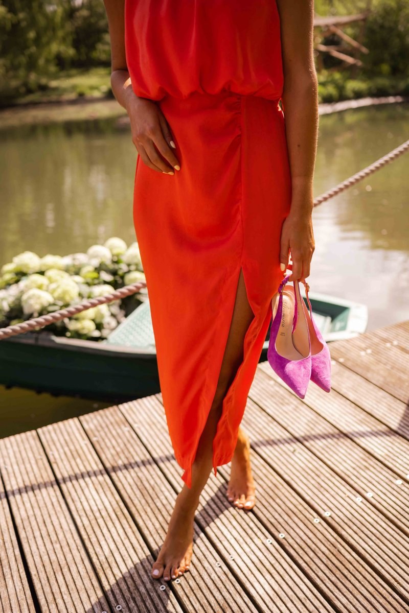 Mirabelle | Women's Sleeveless Split Midi Summer Dress