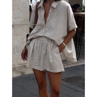 Miranda | Women's Two-Piece Set in Khaki