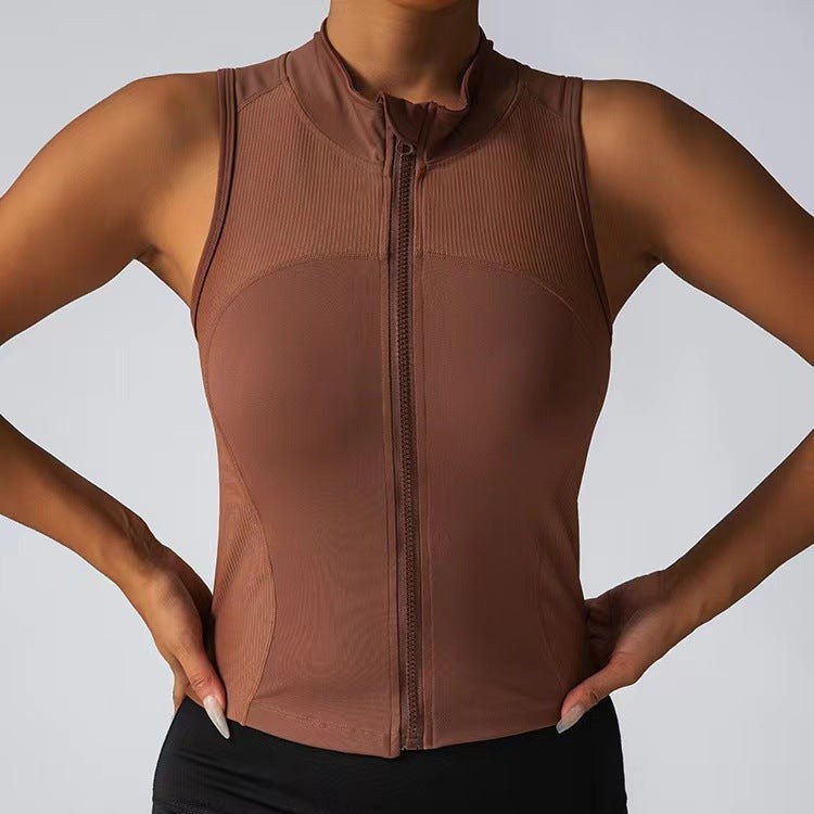 Miriam | Women's Zip Stand Collar Top