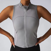 Miriam | Women's Zip Stand Collar Top