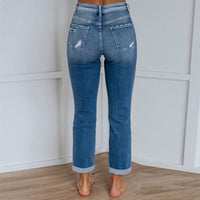 Moira | Women's Vintage Casual Jeans in Blue