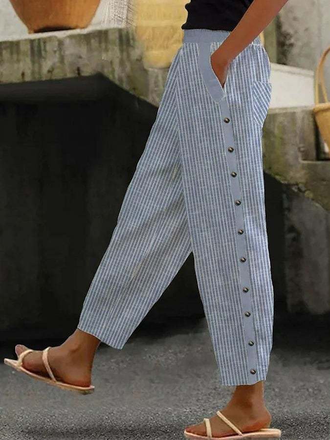 Mona | Women's Casual Pants – Dress Pants in Blue