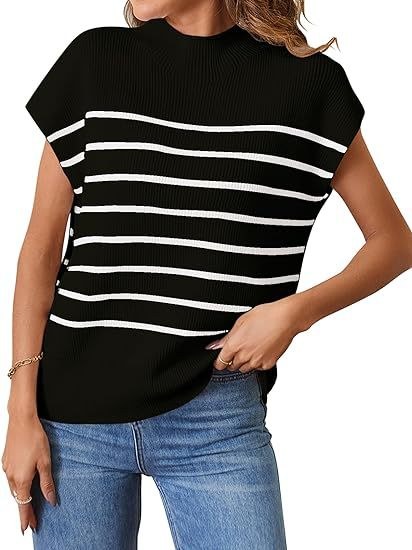 Morgane | Women's Knit Modern Top in Black