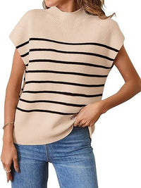 Morgane | Women's Knit Modern Top in Khaki