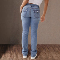 Morwenna | Women's Tailored Fashionable Jeans in Light Blue