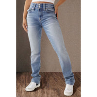 Morwenna | Women's Tailored Fashionable Jeans in Light Blue
