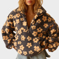Myra | Women's Floral Quarter Zip Sweater