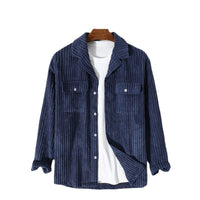 Nancy | Women's Pockets Corduroy Jacket in Blue