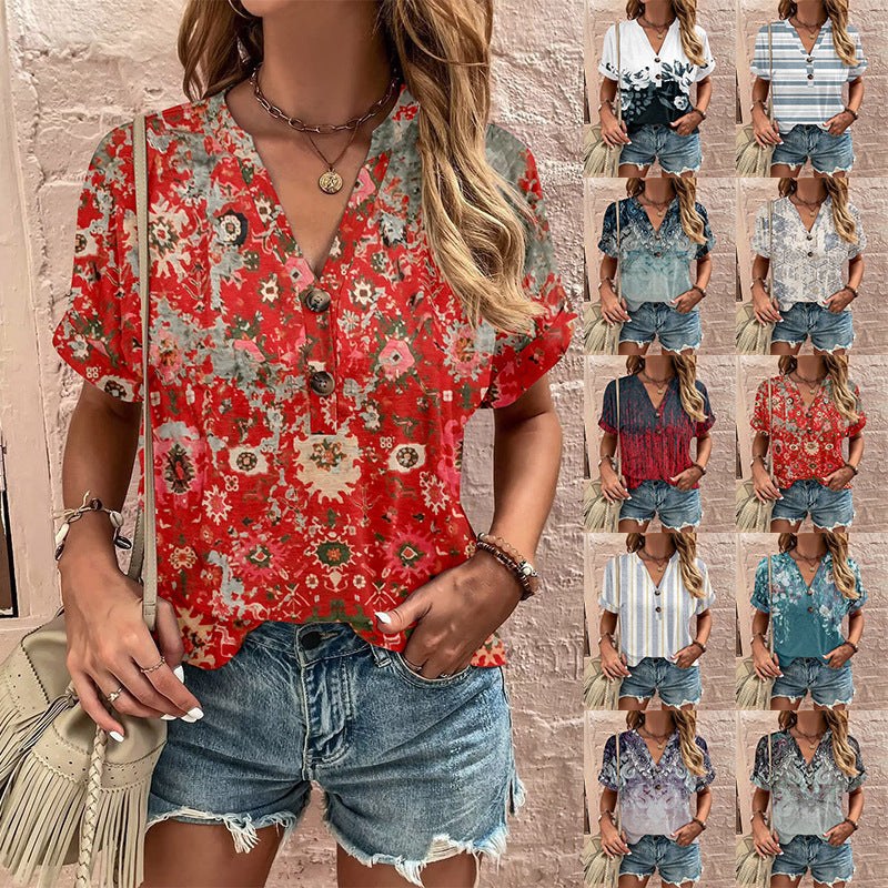 Naomi | Women's Short Sleeve Blouse