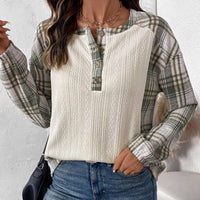 Nathalie | Women's Button-Front Shirt in Beige