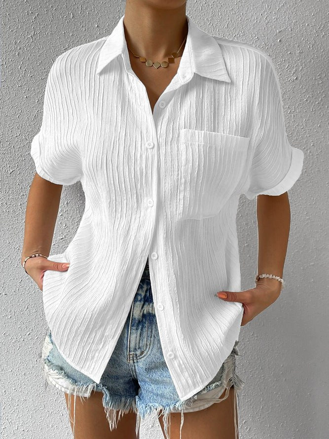 Nelly | Women's Textured Short Sleeve Shirt