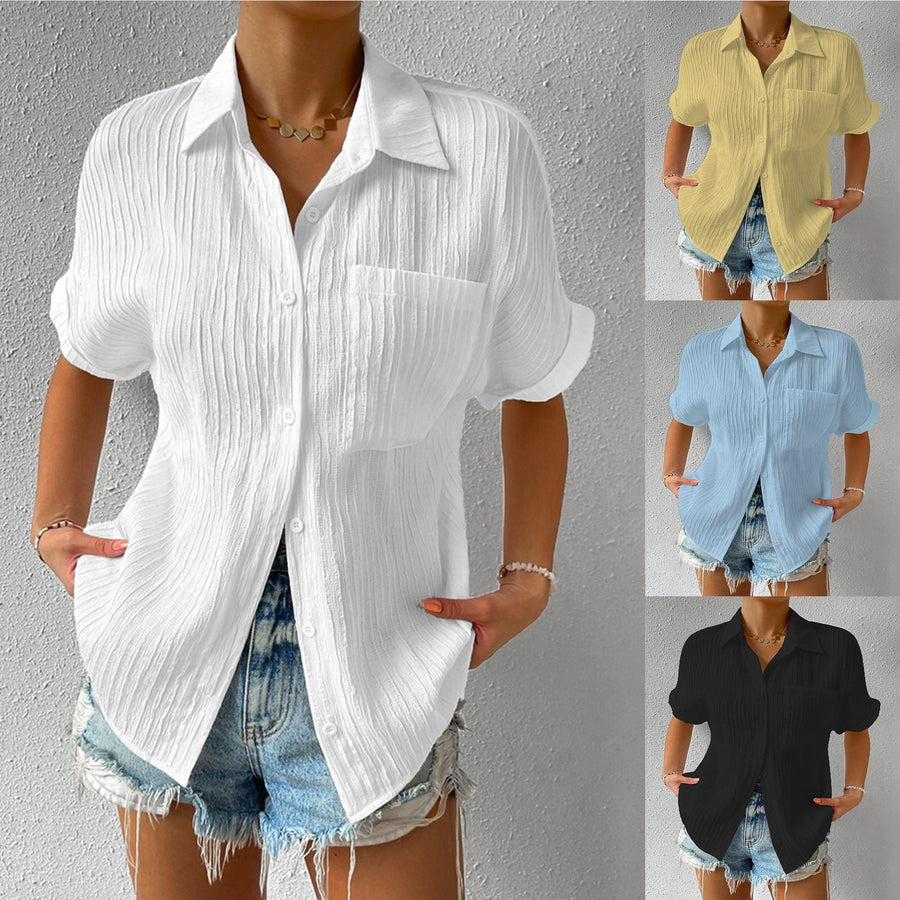 Nelly | Women's Textured Short Sleeve Shirt