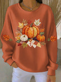 Nelly | Women's Pumpkin Graphic Design Sweatshirt – Graphic Hoodie