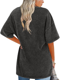 Nerina | Women's Oversized Vintage Wash T-Shirt