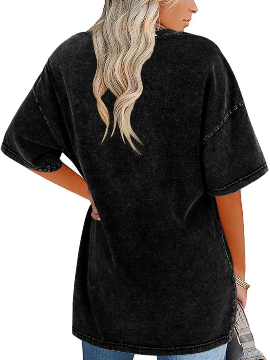 Nerina | Women's Oversized Vintage Wash T-Shirt