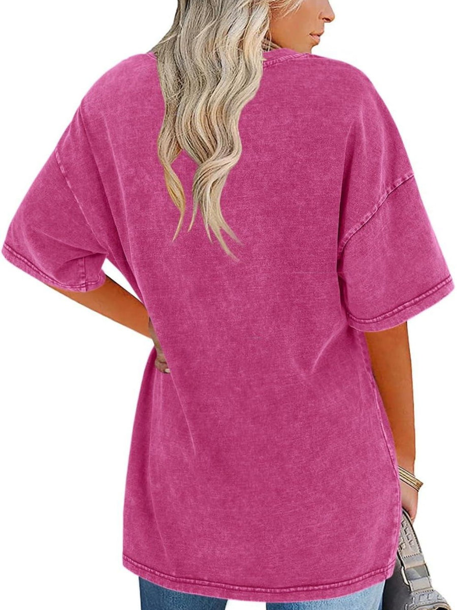 Nerina | Women's Oversized Vintage Wash T-Shirt