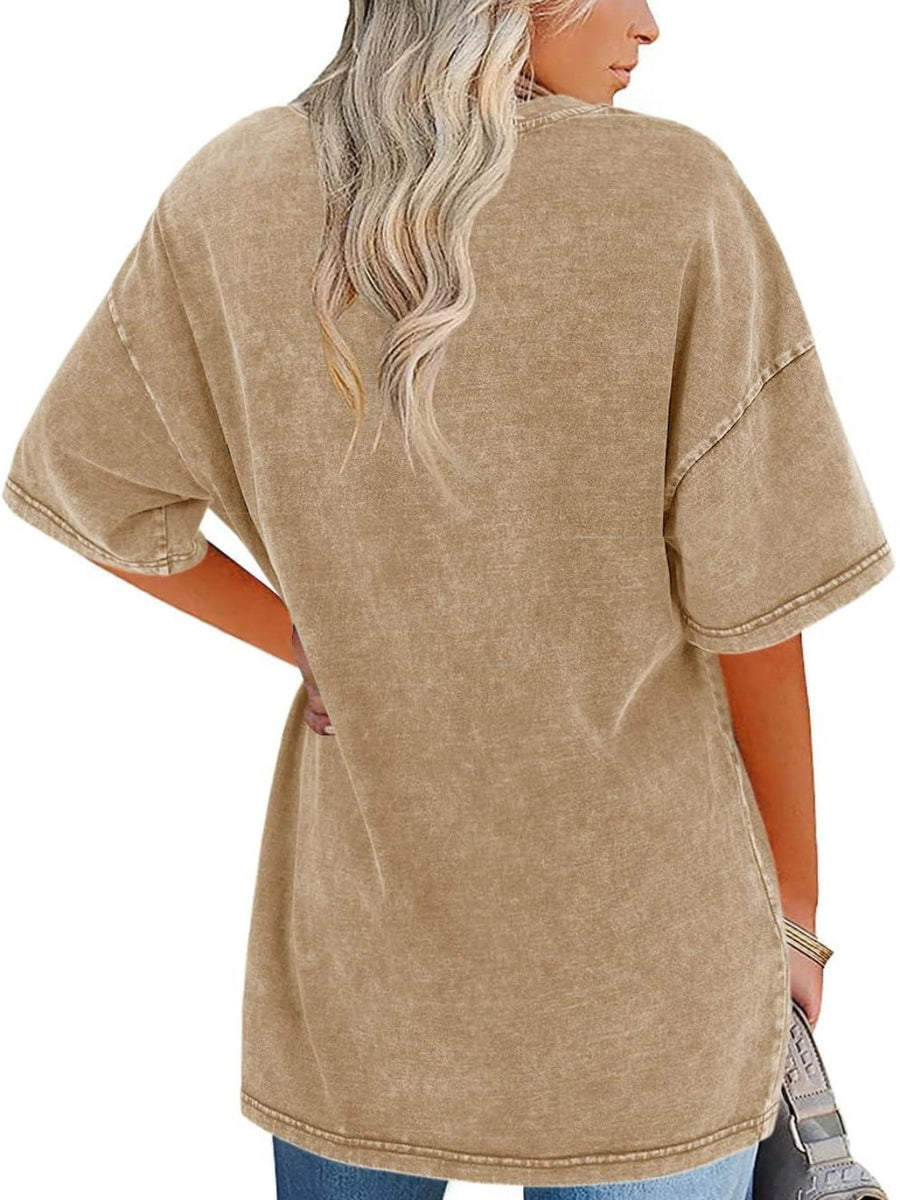 Nerina | Women's Oversized Vintage Wash T-Shirt