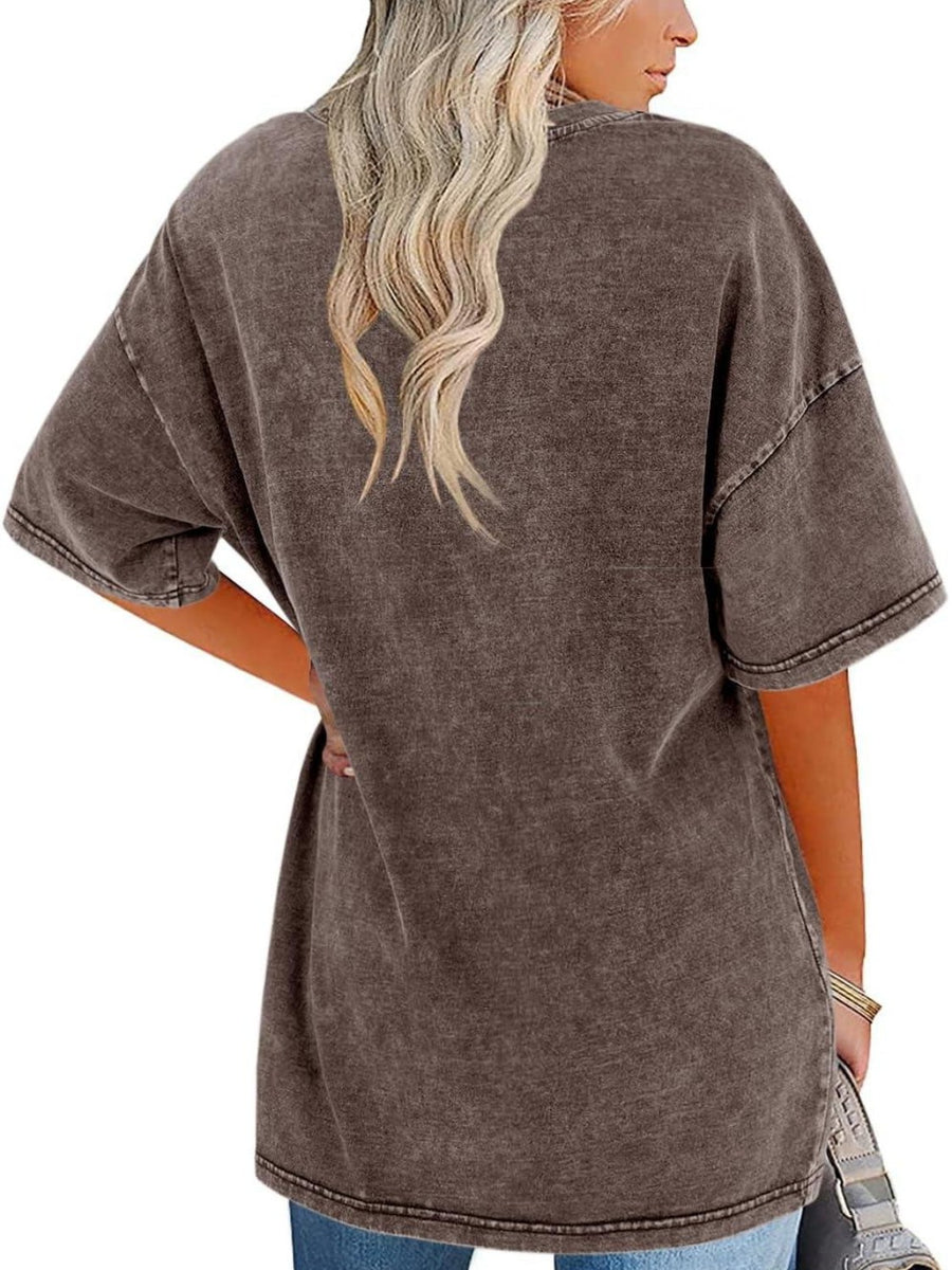 Nerina | Women's Oversized Vintage Wash T-Shirt
