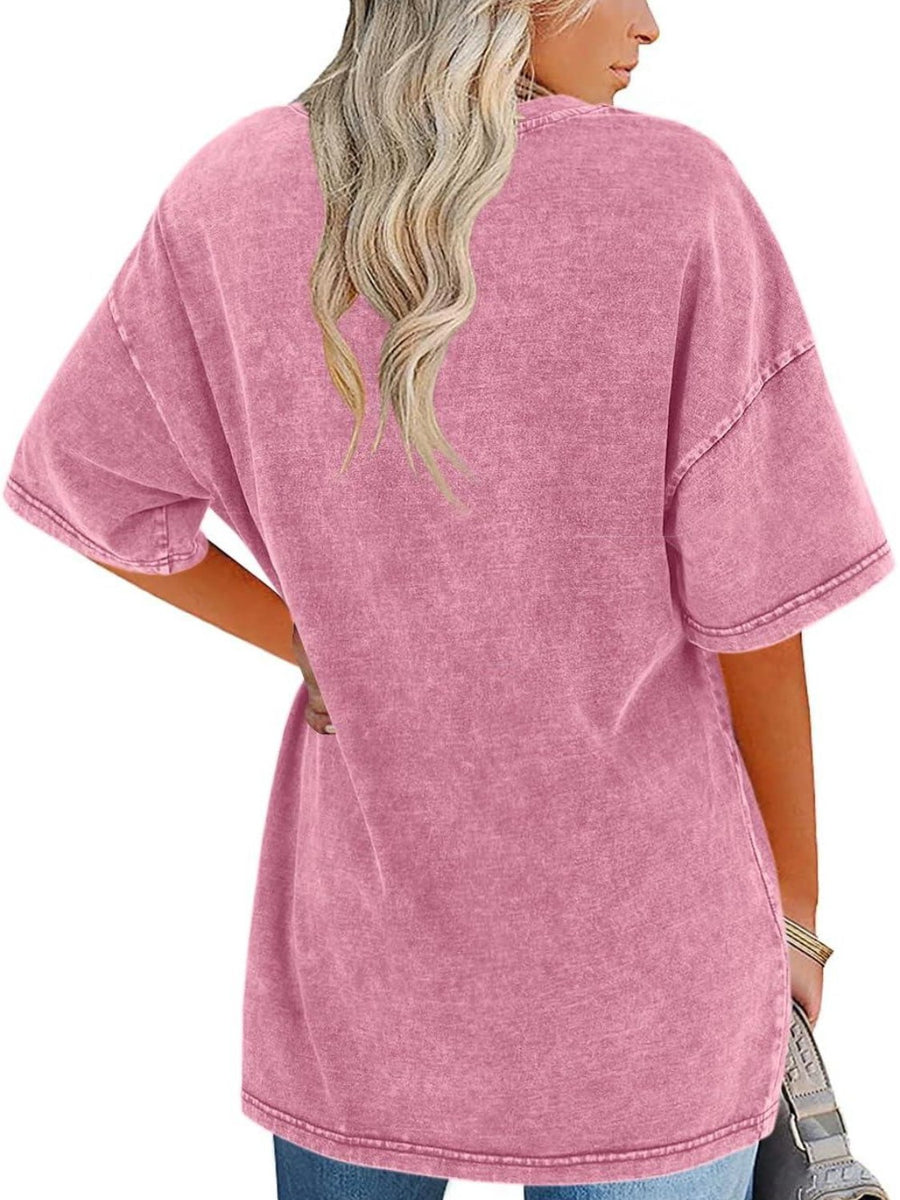 Nerina | Women's Oversized Vintage Wash T-Shirt