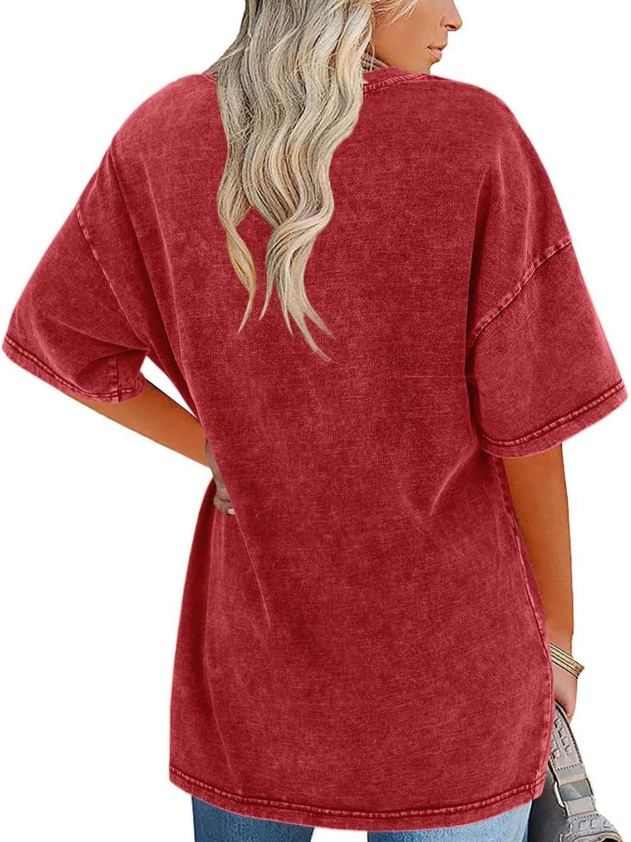 Nerina | Women's Oversized Vintage Wash T-Shirt