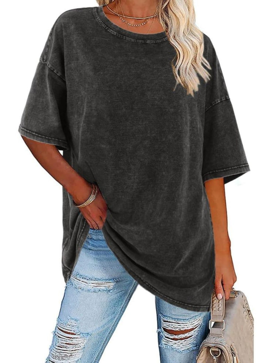 Nerina | Women's Oversized Vintage Wash T-Shirt