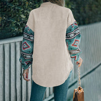 Nicasia | Women's Corduroy Jacket in Khaki