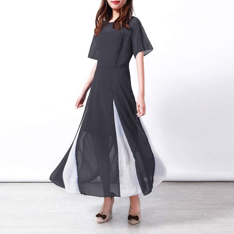 Nikolina | Women's Sheer Long Sleeve Slit Dress