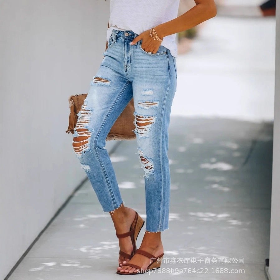 Ninette | Women's Jeans in Light Blue