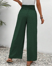 Noemie | Women's Wide Leg Elastic Waist Trousers