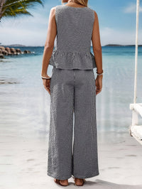Norah | Women's Embroidered Wide-Leg 2 Piece Set