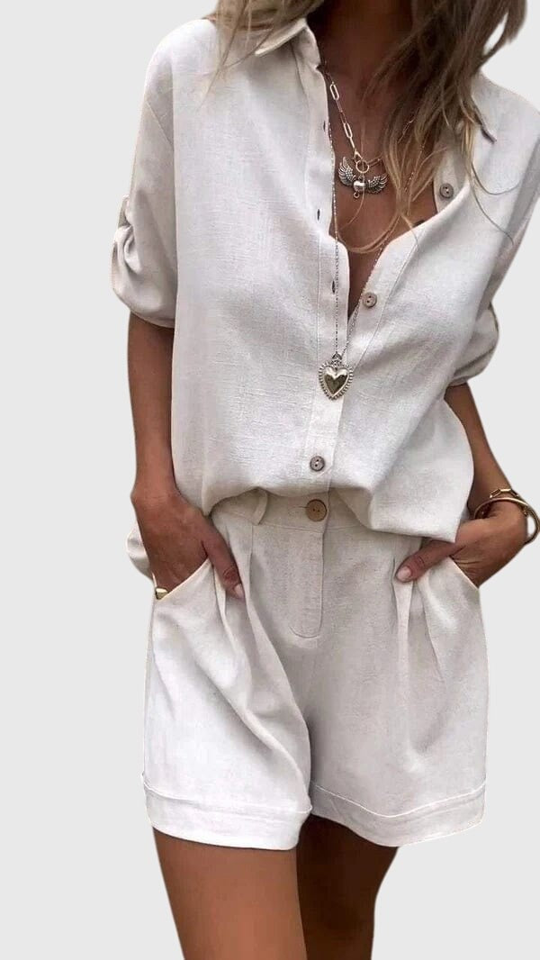 Norma | Women's Short Sleeve Shorts 2 Piece Set