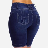 Norma | Women's High Waist Jeans in Blue