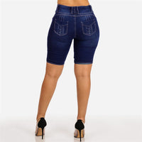 Norma | Women's High Waist Jeans in Blue