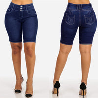 Norma | Women's High Waist Jeans in Blue