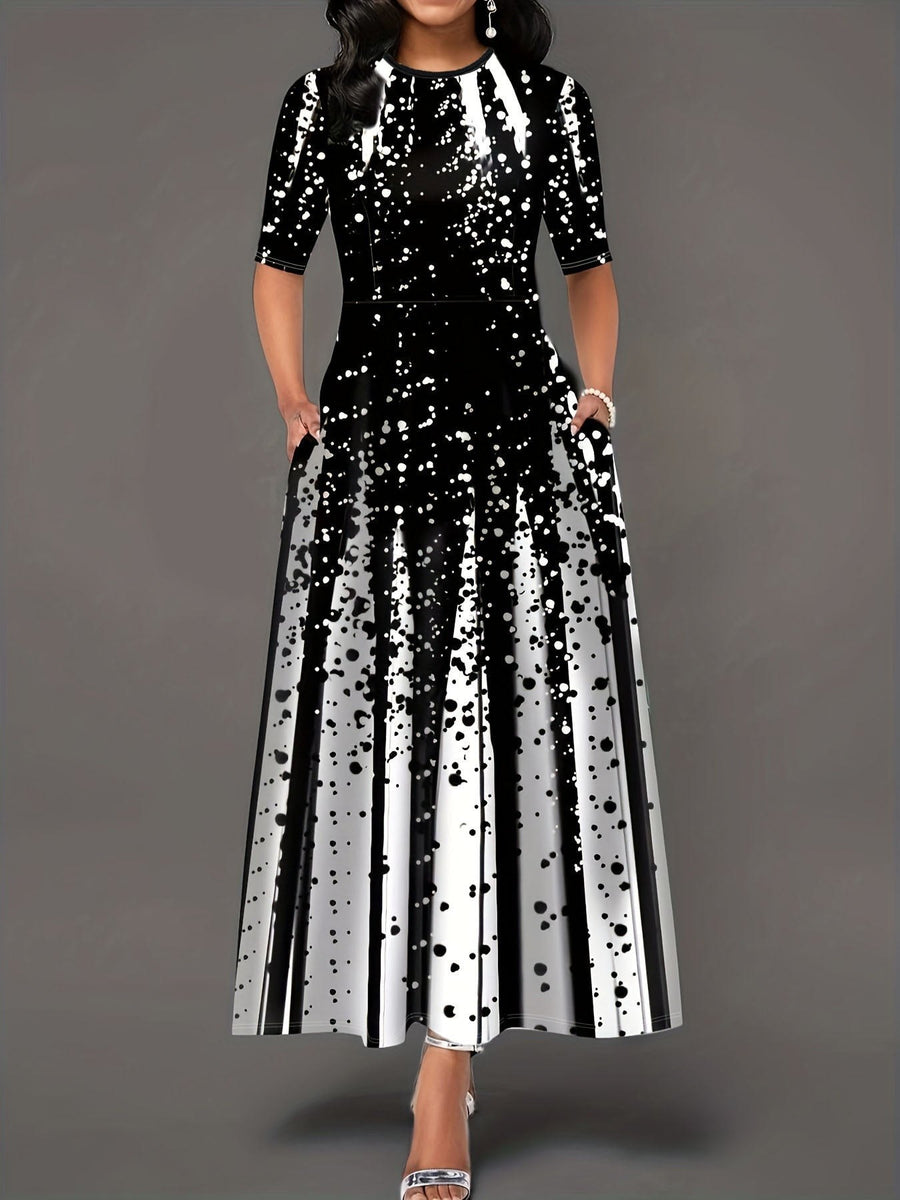 Novella | Women's Elegant Maxi Dress in Black