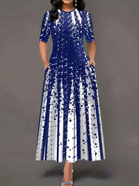 Novella | Women's Elegant Maxi Dress in Blue