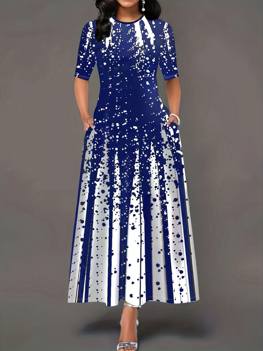 Novella | Women's Elegant Maxi Dress in Blue