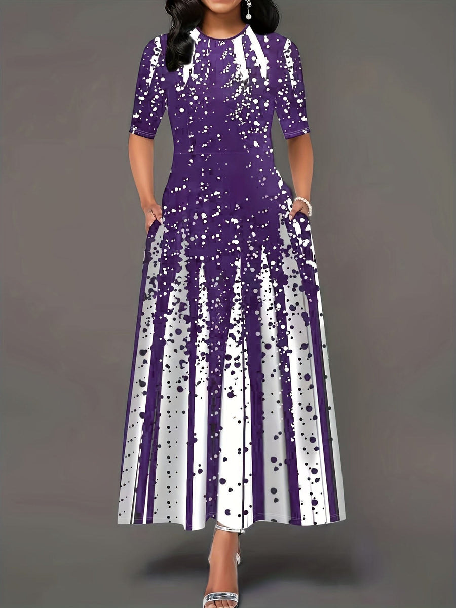 Novella | Women's Elegant Maxi Dress in Purple