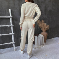 Oceania | Women's Pockets Tracksuit Set in Beige