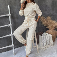 Oceania | Women's Pockets Tracksuit Set in Beige