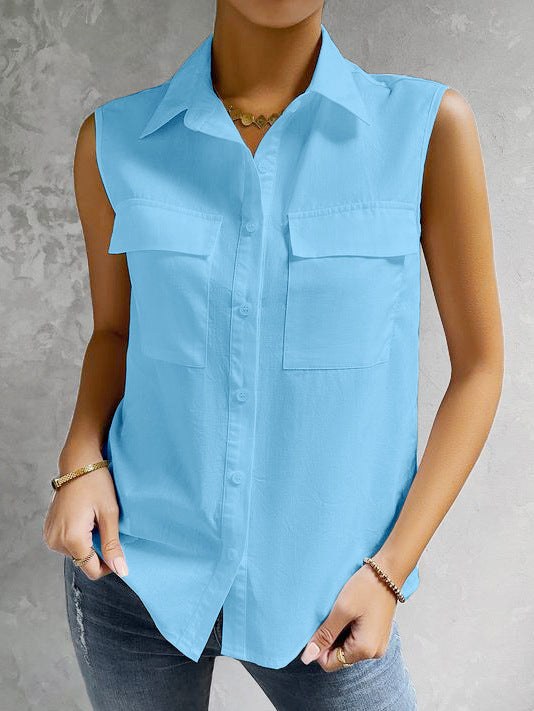 Odaline | Women's Sleeveless Blouse Top