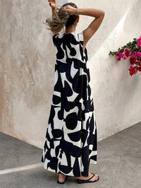 Odalys | Women's V-Neck Black Maxi Sundress