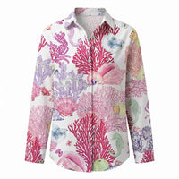 Olivette | Women's Abstract Print Split Neck Blouse