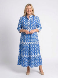 Olwen | Women's 3/4 Sleeve Midi Sundress