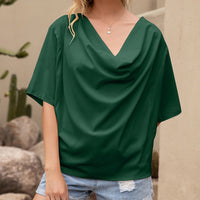 Ombeline | Women's V-Neck Asymmetric Blouse