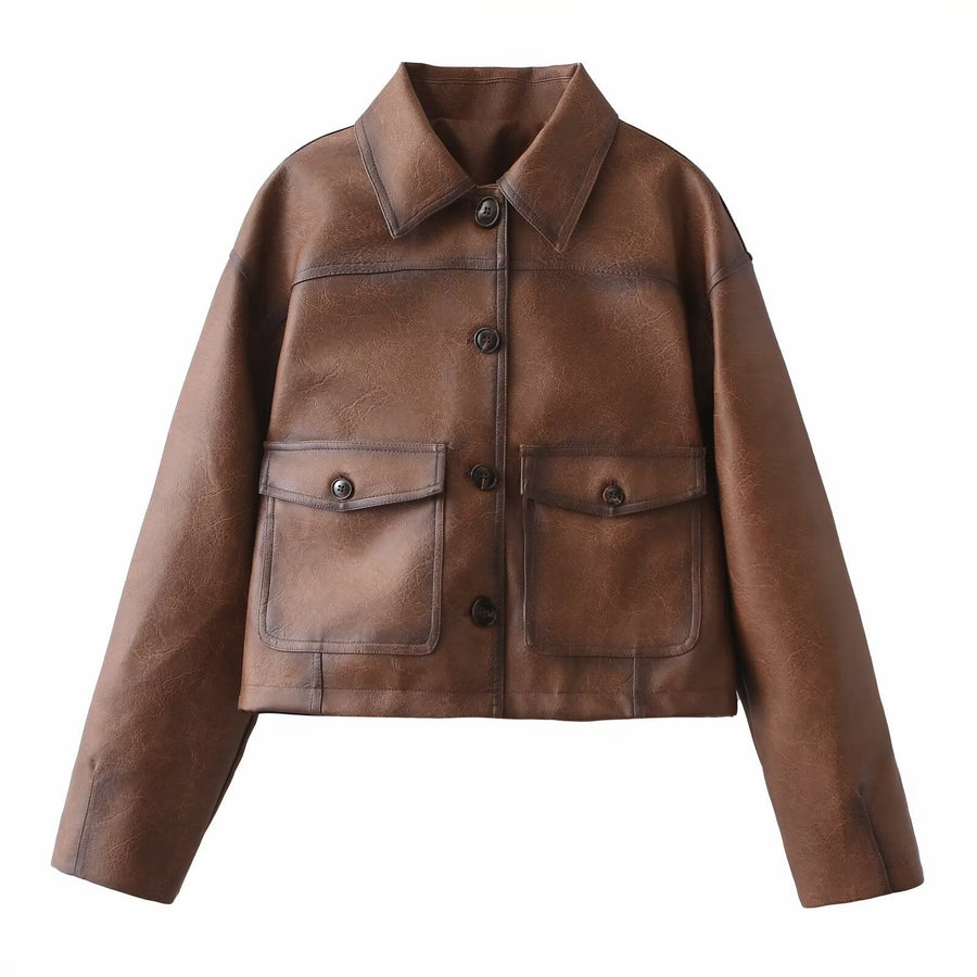 Ondine | Women's Button-Front Pockets Jacket in As Shown