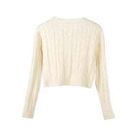 Opal | Women's Knit Sweater in Apricot