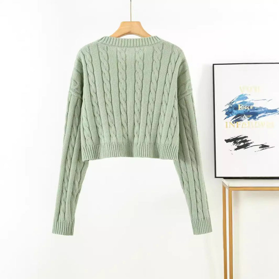 Opal | Women's Knit Sweater in Apricot