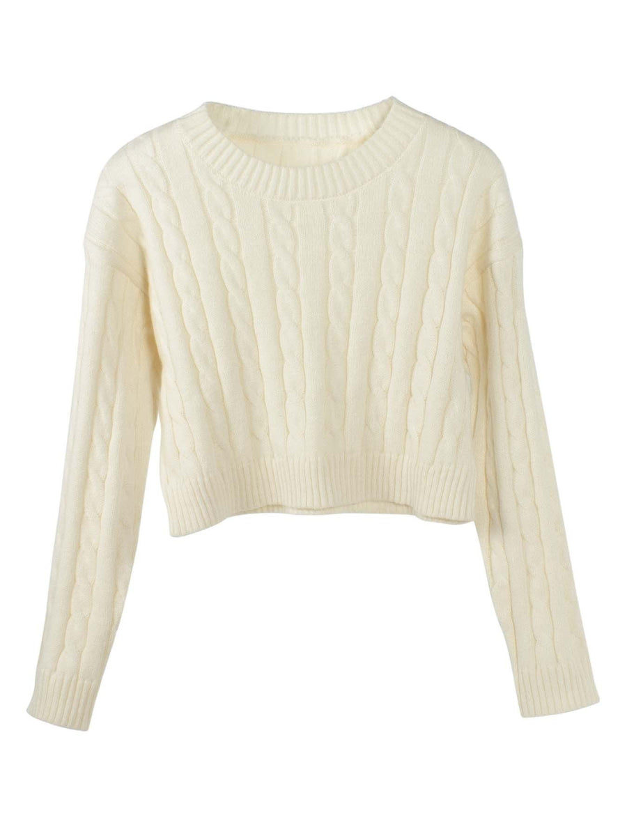 Opal | Women's Knit Sweater in Apricot